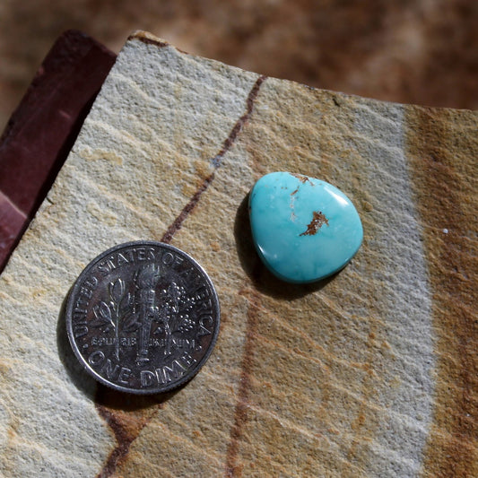 3.9 carat blue Stone Mountain Turquoise cabochon