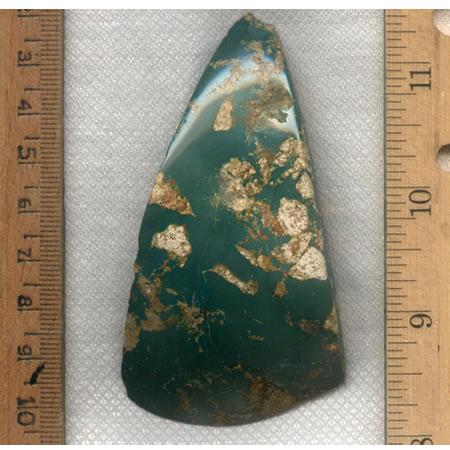 A large section of a green Stone Mountain Turquoise vein.