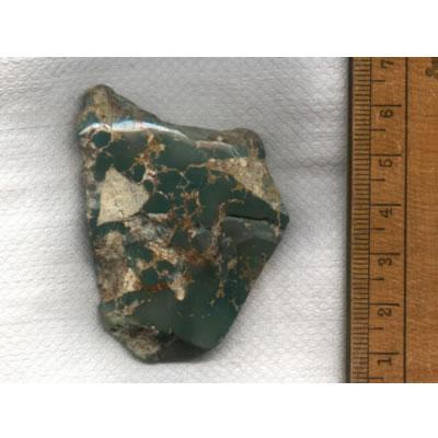 A thick turquoise vein specimen from Stone Mountain Mine. Natural turquoise from the high deserts of Nevada.