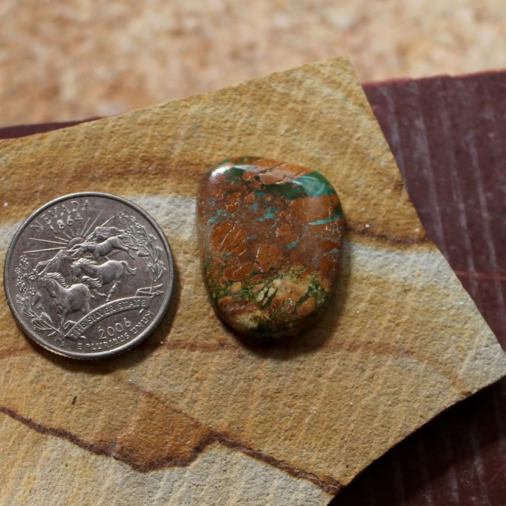 20 carat boulder Stone Mountain Turquoise cabochon - Nevada Cassidys