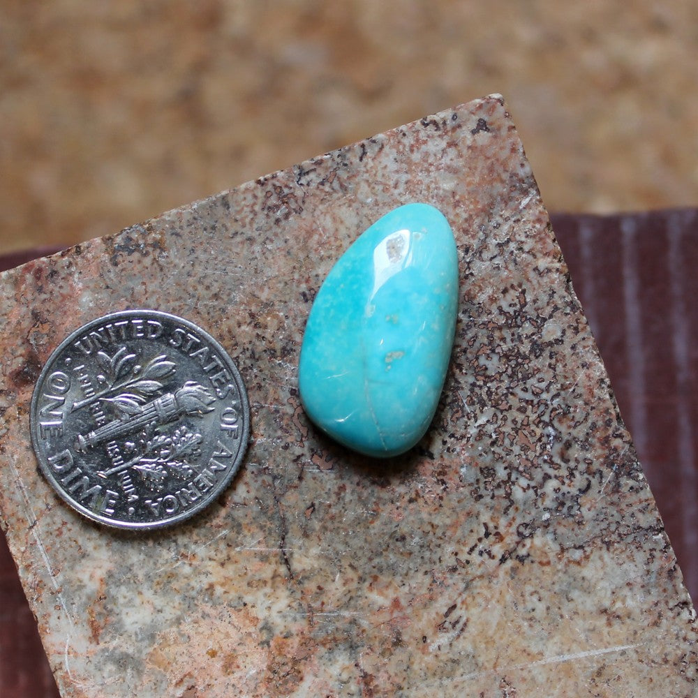 10.3 carat blue Stone Mountain Turquoise cabochon