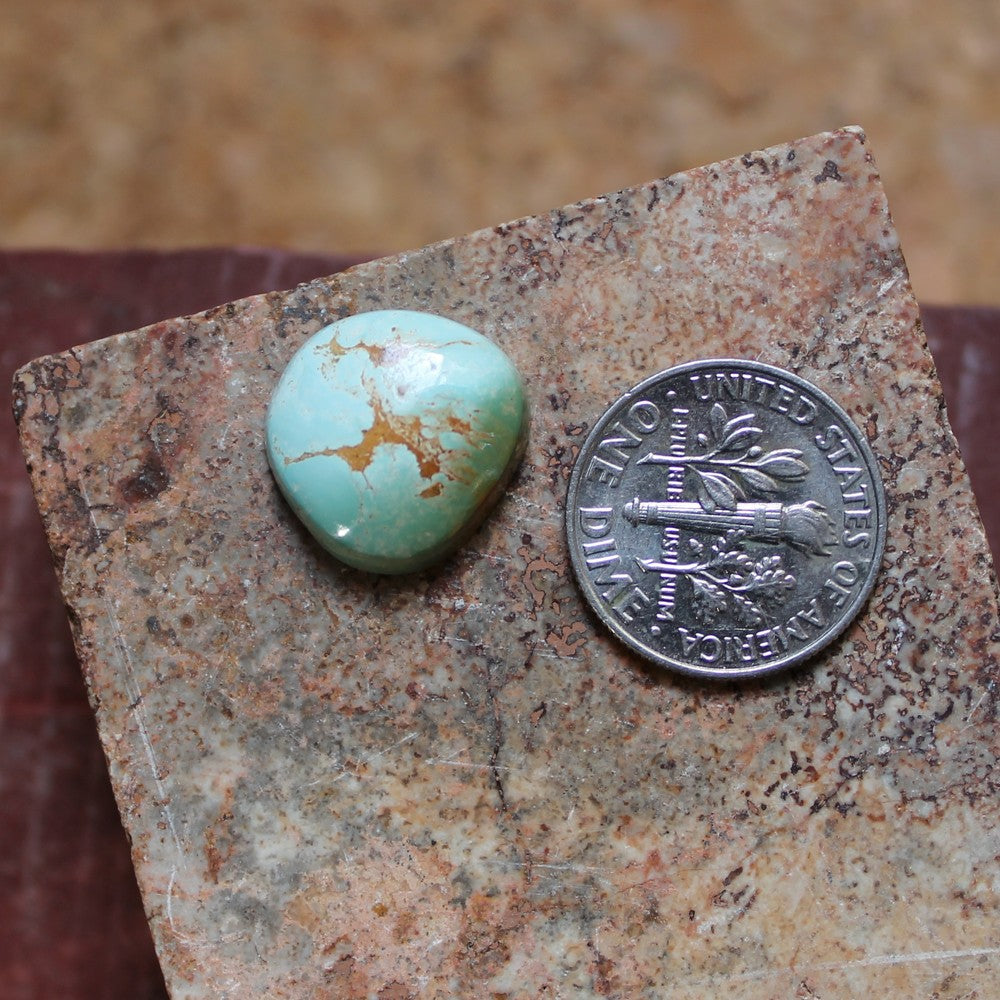 6.5 carat color change Stone Mountain Turquoise cabochon