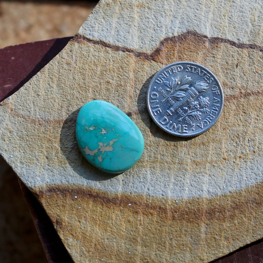 8.1 carat blue Stone Mountain Turquoise cabochon