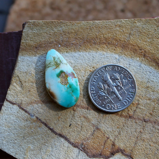 7.5 carat color change Stone Mountain Turquoise cabochon