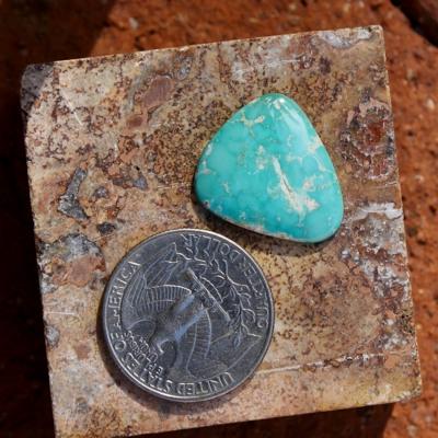 Blue with depth on this natural Nevada turquoise cabochon