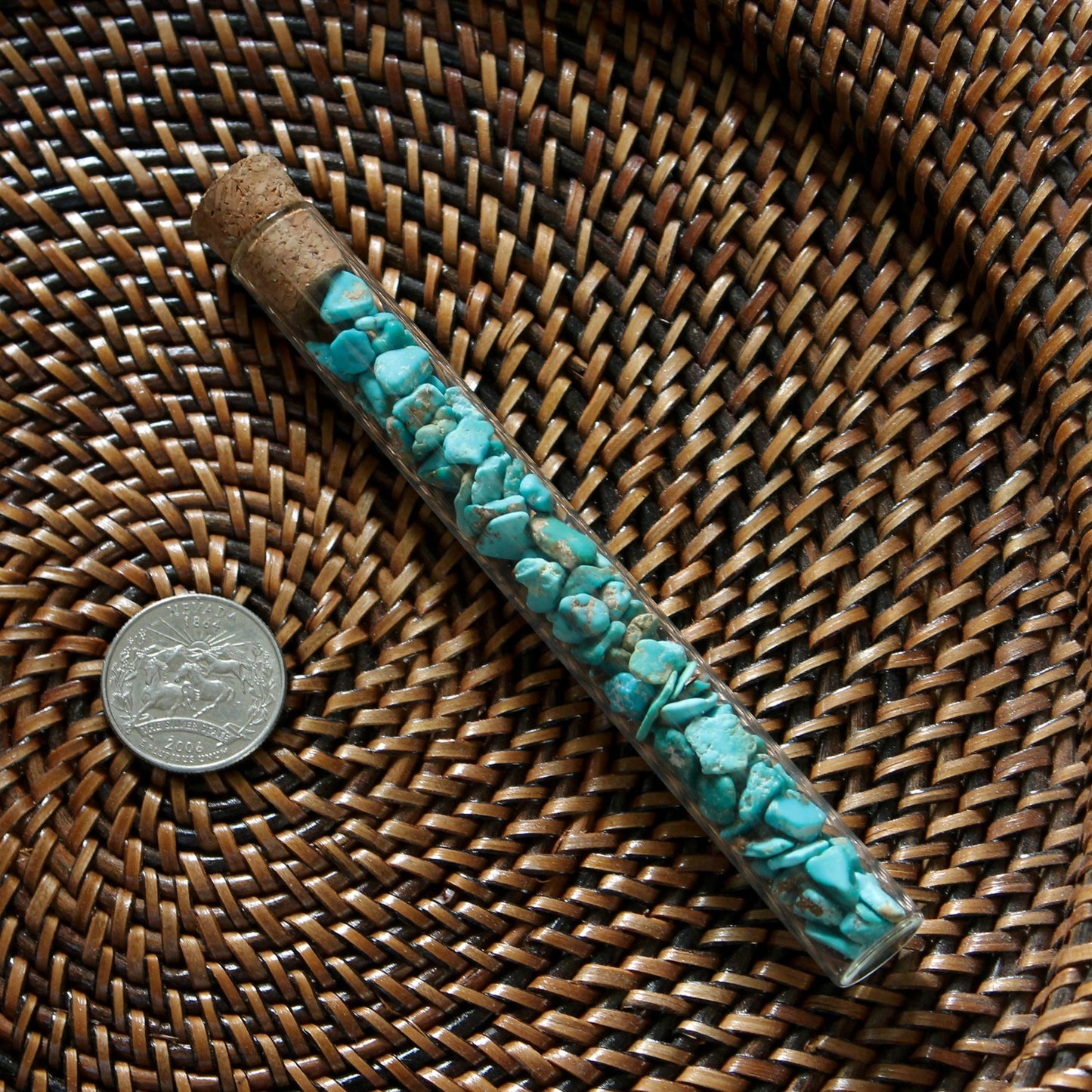 Rockhounder's gift of natural blue turquoise nuggets